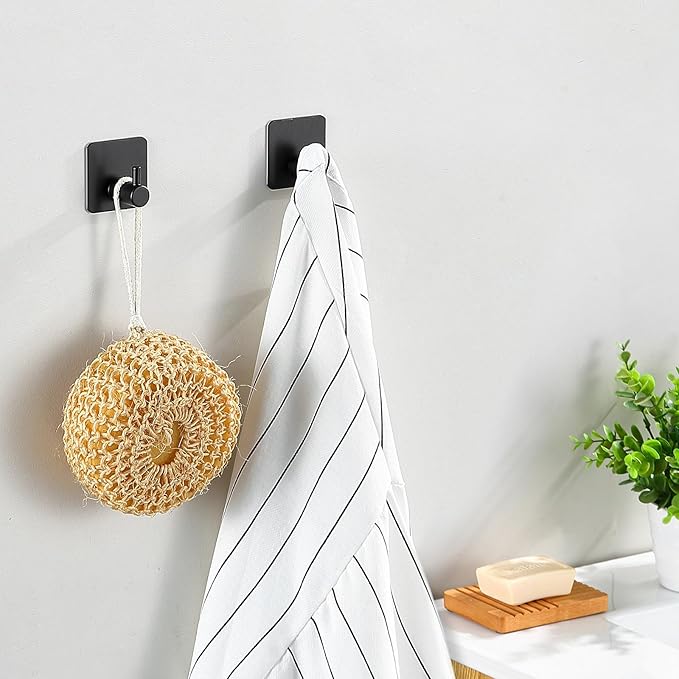 14-Pieces Matte Black Bathroom Accessories Set, Stainless Steel Bathroom Hardware Set, Bath Towel Bar Set, Towel Racks for Bathroom Wall Mounted.