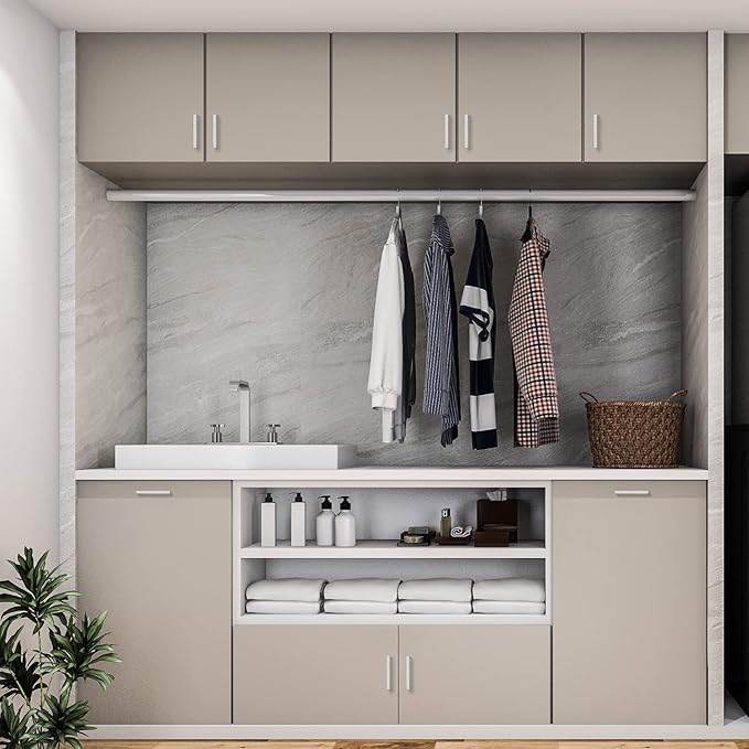 Ravinte 3 Pack Brushed Nickel Kitchen Cabinet Handles 4-1/2 Inch Cabinet Pulls Square Kitchen Hardware for Cabinet Drawer Pulls Drawer Handles Come with Screwdriver