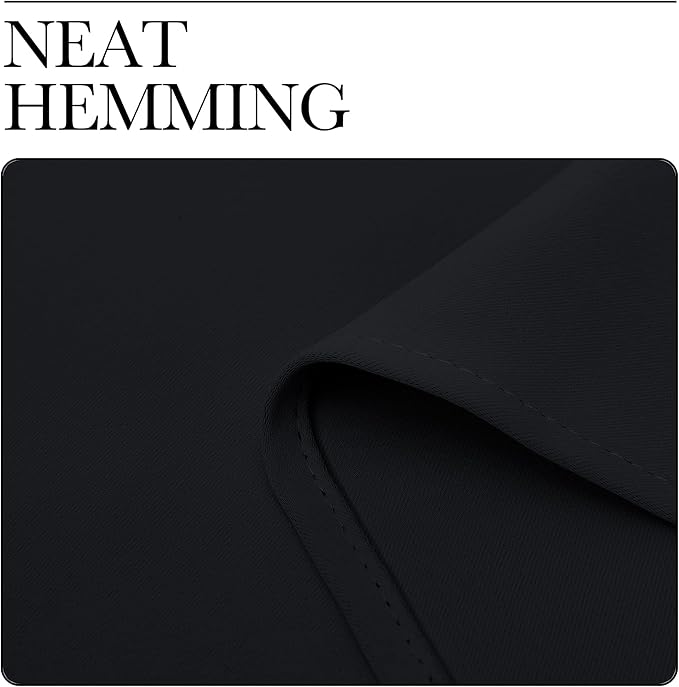 NICETOWN Blackout Curtain Panels 78 inches - Light Reducing Thermal Insulated Solid Grommet Blackout Curtains/Panels/Drapes for Living Room (Set of 2, 55 inches by 78 Inch, Black)