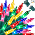 LAMPHOME Super-Bright Extendable Multicolor Christmas Lights Decoration 300Lights 63.8ft(2pk of 150L) UL Certified Mini Bulb String Lights for Outdoor Christmas Tree Garden Holiday Party Patio Decor