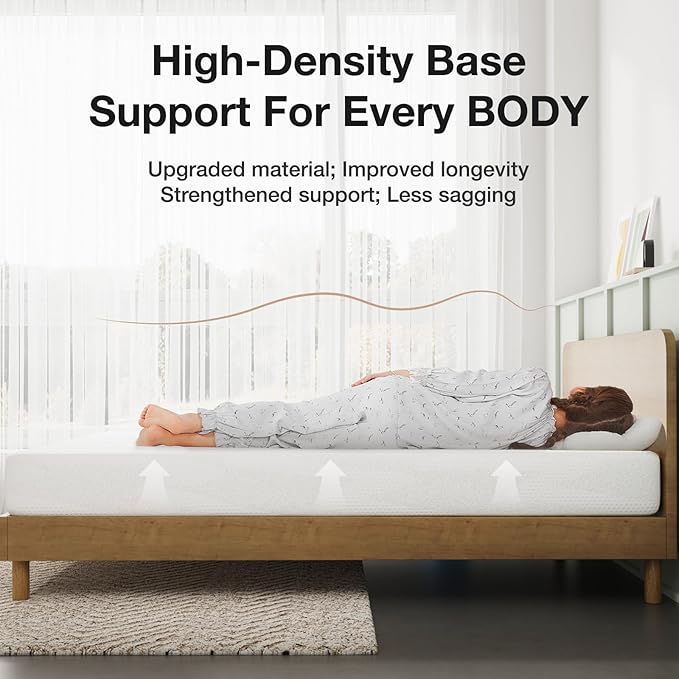 Novilla King Size Mattress in a Box, 8 Inch King Gel Memory Foam Mattress with Comfort Foam for Cooling Night Sleep, Comfort Support and Pressure Relief, CertiPUR-US Certified