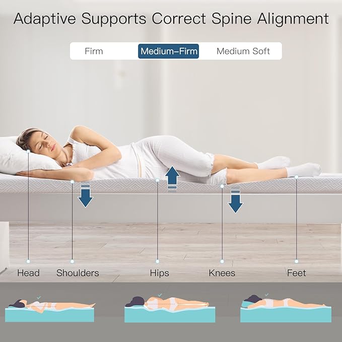 Airensky 3 Inch Memory Foam Mattress Topper, Cooling Gel Infused High Density King (76"x80") Topper with Removable Skin-Friendly Cover, Bed Topper for Pressure Relief Back Pain, CertiPUR-US Certified