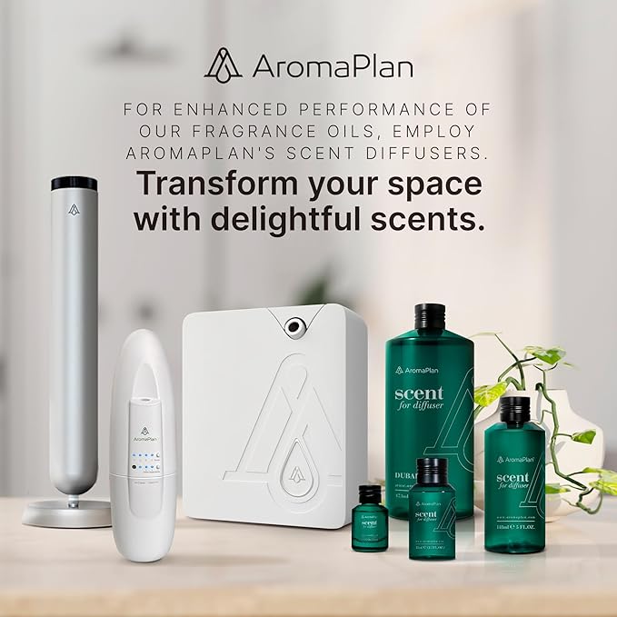 AromaPlan Hotel Scents Dubai 5 Fl Oz (2 Pack), Luxury Aroma & Hotel Fragrance Diffuser Oil- Hotel Diffuser Oil for Aromatherapy- USA Made, Bigger Bottle, Bolder Aroma & Longer Lasting