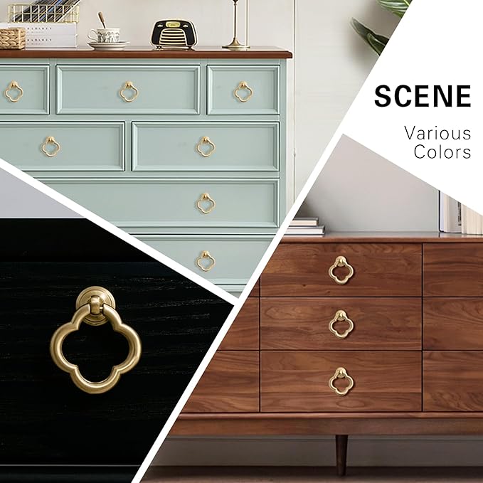 8 Pack Cupboard Knobs Cabinet Knobs Drawer knobs, Zinc Alloy Gold Knobs for Dresser, Cupboard Knobs for Kitchen, Bathroom