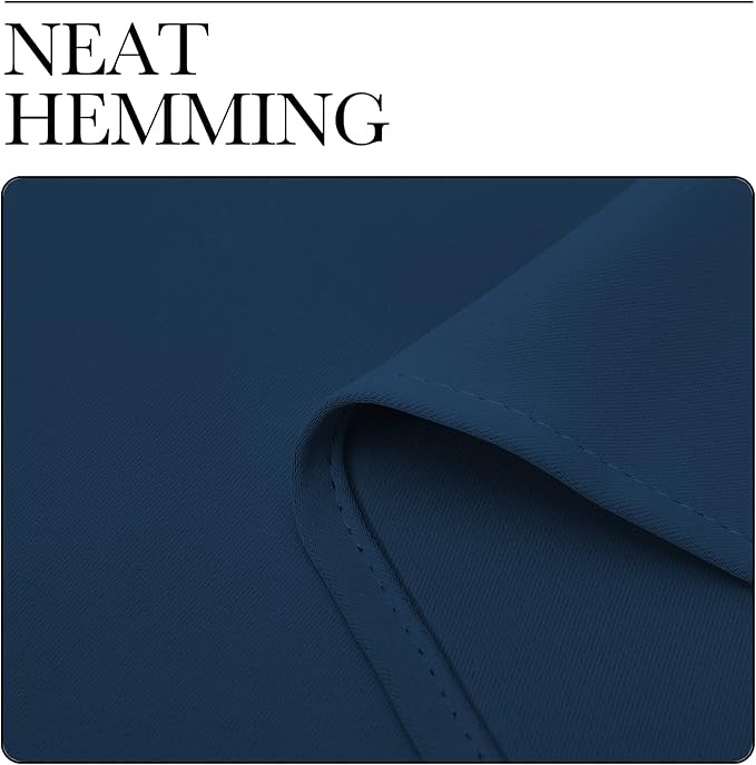 NICETOWN Patio Blackout Curtains - Glass Door Drapes, Privacy Panel for Bedroom, Living & Dining Room (Moroccan Blue, 42 x 95 Inches, 1 Pair)