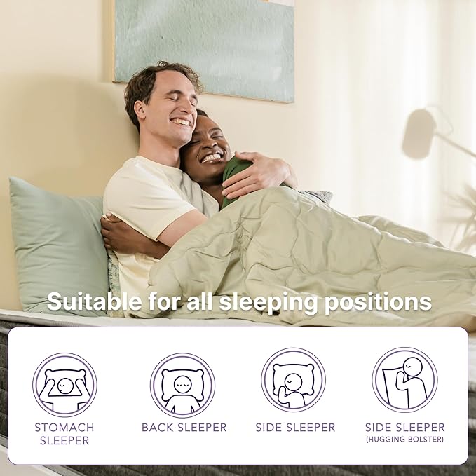 NapQueen Twin-XL Mattress, 10 Inch Victoria Hybrid Cooling Gel Infused Pocket Spring and Memory Foam Mattress, Twin-XL Size Mattress Bed in a Box, CertiPUR-US Certified, Fiberglass-Free Mattress