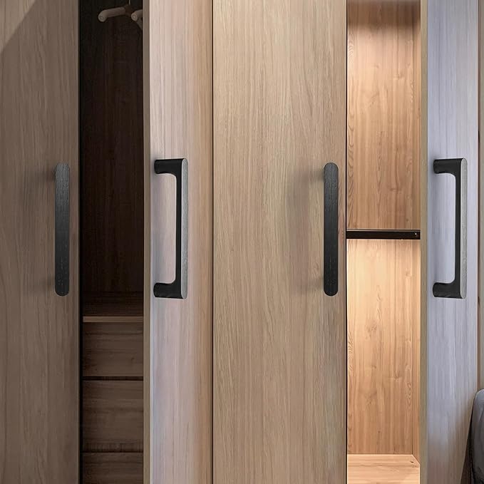 Walnut Round 5 in 8 pcs Wooden Drawer Pulls Handle pulls for cabinets Kitchen Cabinet Drawer pulls Cabinet Door