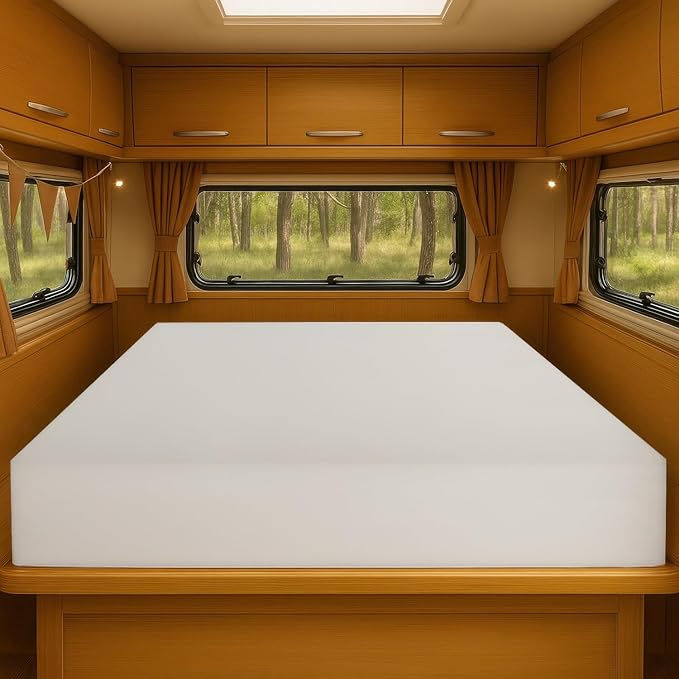 Foamma 5” x 35” x 79” Truck, Camper, RV High-Density Bunk Mattress Foam Replacement, Made in USA, Comfortable, Travel Trailer, CertiPUR-US Certified, Cover Not Included