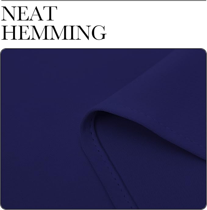 NICETOWN Navy Blue Blackout Curtains 78 inches Length for Living Room, 2 Panels, 55" Wide, Thermal Insulated Decoration Drapes for Bedroom Window