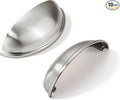 khtumeware 10 Pack 4" Drawer Pulls Brushed Satin Nickel Cabinet Cup Pulls Kitchen Hardware Cabinet Handles Drawer Handles Knobs 4 inch Hole Center