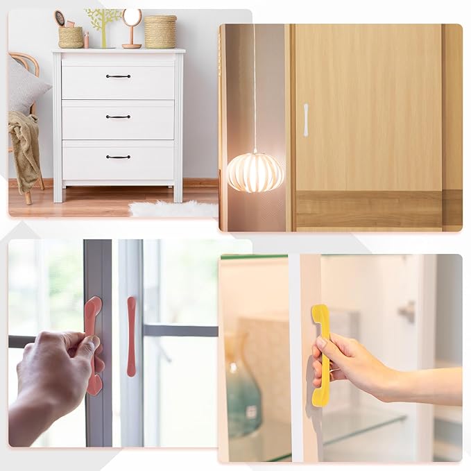 uxcell 10 Pack Plastic Cartoon Drawer Pulls, 5" ABS Closet Wardrobe Door Handle Furniture Accessory for Home Kitchen Cupboard, Green