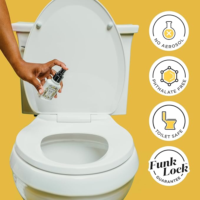 Poo-Pourri Before-You-Go Toilet Spray, Original Citrus, 2 Fl Oz, Up to 100 Uses, Bathroom Odor Deodorizer with Essential Oils for Home or Work, Travel Essentials, TSA Approved Size, Lemon Bergamot