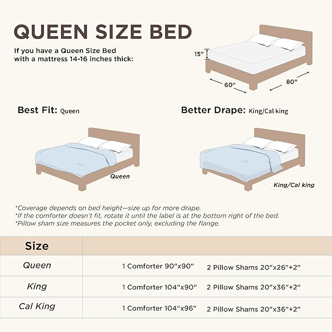 Bedsure Queen Comforter Set - Beige Comforter, Boho Tufted Shabby Chic Bedding for Kids, 3 Pieces Vintage Farmhouse Bed Set for All Seasons, Fluffy Soft Bedding with 2 Pillow Shams
