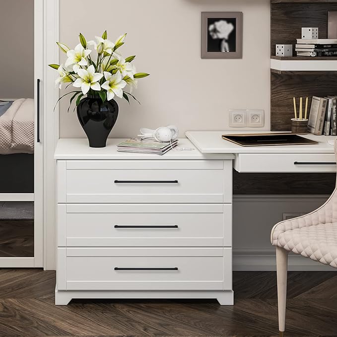 Ravinte 15 Pack Black Cabinet Pulls 12-3/5 Inch Square Kitchen Cabinet Handles Matte Black Kitchen Hardware for Drawer Pulls Drawer Handles Come with Screwdriver