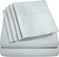 Full Size Bed Sheets - 6 Piece 1500 Supreme Collection Fine Brushed Microfiber Deep Pocket Full Sheet Set Bedding - 2 Extra Pillow Cases, Great Value, Full, Porclain Blue