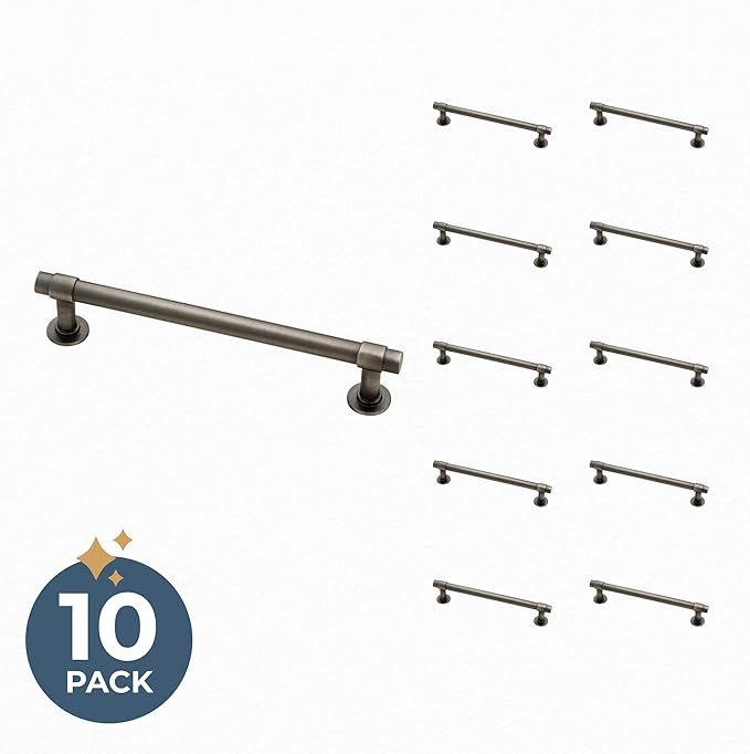 Franklin Brass Francisco (1-Pack) Cabinet Handles 5-1/16" Hole Center Pulls | Heirloom Silver Hardware for Kitchen Drawers, Dressers, Furniture P29618-904-C
