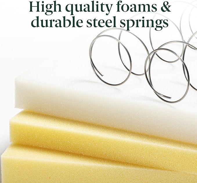 ZINUS 8 Inch Foam and Spring RV Mattress, [New Version], Short Queen for RVs, Campers & Trailers, Smaller, More Convenient WonderBox Packaging, Mattress-in-a-Box