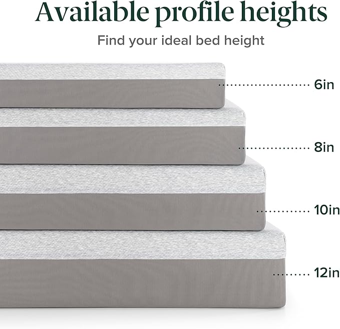 ZINUS 8 Inch Ultima Memory Foam Mattress [New Version], Twin, Fiberglass Free, Medium Firm Feel, Breathable Airflow Memory Foam, Certified Safe Foams & Fabric, Mattress in A Box