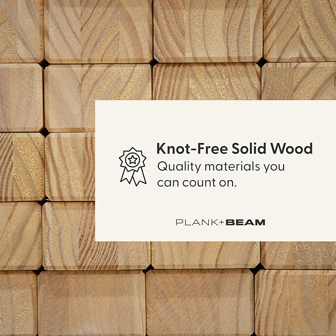 Plank+Beam Solid Wood Console Table, 36 Inch, Sofa Table, Narrow Entryway Table for Hallway, Behind The Couch, Living Room, Foyer, Easy Assembly, Pecan