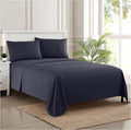 Full Size Sheet Sets - Breathable Luxury Sheets with Full Elastic & Secure Corner Straps Built In - 1800 Supreme Collection Extra Soft Deep Pocket Bedding Set, Sheet Set, Full, Navy