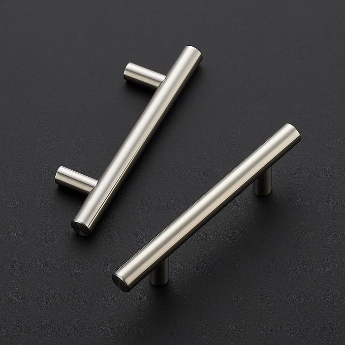 Ravinte 24 Pack 5 inch Kitchen Cabinet Handles Cabinet Pulls Brushed Nickel Stainless Steel Kitchen Drawer Pulls Cupboard Handles 3" Hole Center