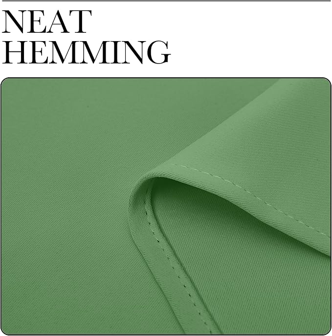 NICETOWN Froest Green Blackout Curtains 84 inches Length for Dining Room, 2 Panels, 34" Wide, Thermal Insulated Long Drapes for Window