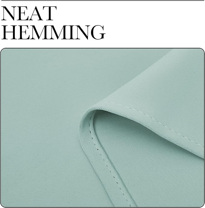 NICETOWN Aqua Blue Room Darkening Curtains for Kitchen, Set of 2, 42 inches Wide by 78 inches Long, Window Treatment Thermal Insulated Solid Grommet Room Darkening Curtains/Drapes for Bedroom