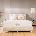 NapQueen 8 Inch Cooling Gel Full Size Medium Firm Memory Foam Mattress, Bed in a Box,White