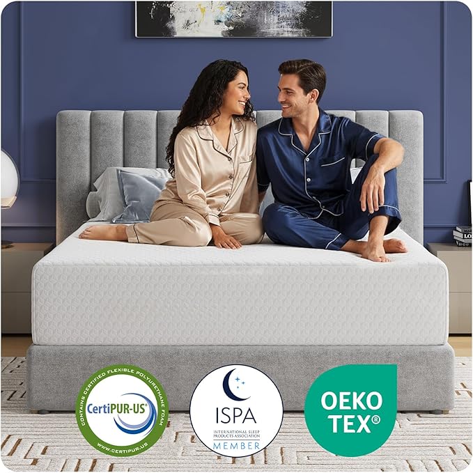 Avenco King Size Mattress, 12 Inch King Memory Foam Mattress in a Box for Comfort Sleep & Pain Relief, CertiPUR-US Certified King Mattresses Soft
