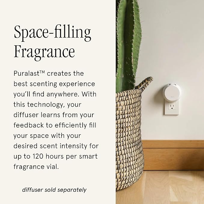Pura & Aromatique Home Scent Refill - Smart Home Air Diffuser Fragrance - Up to 120-Hours of Luxury Fragrance per Refill - Household Essential - Clean Diffuser - 2 Pack - Valencia Orange