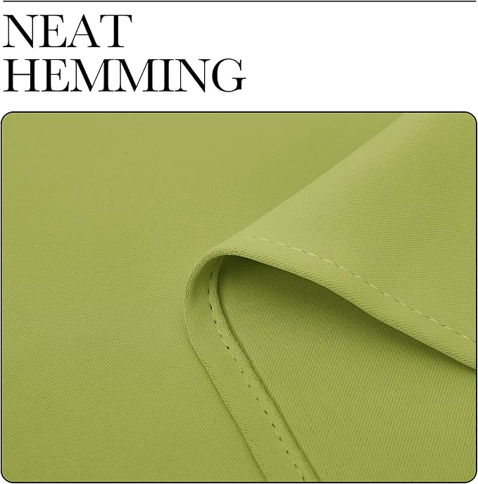 NICETOWN Window Treatment Thermal Insulated Solid Grommet Blackout Curtains/Drapes for Bedroom (2-Pack, 42 by 84 Long, Fresh Green)