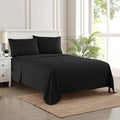 Full Size Sheet Sets - Breathable Luxury Sheets with Full Elastic & Secure Corner Straps Built In - 1800 Supreme Collection Extra Soft Deep Pocket Bedding, Sheet Set, EXTRA DEEP pocket - Full, Black