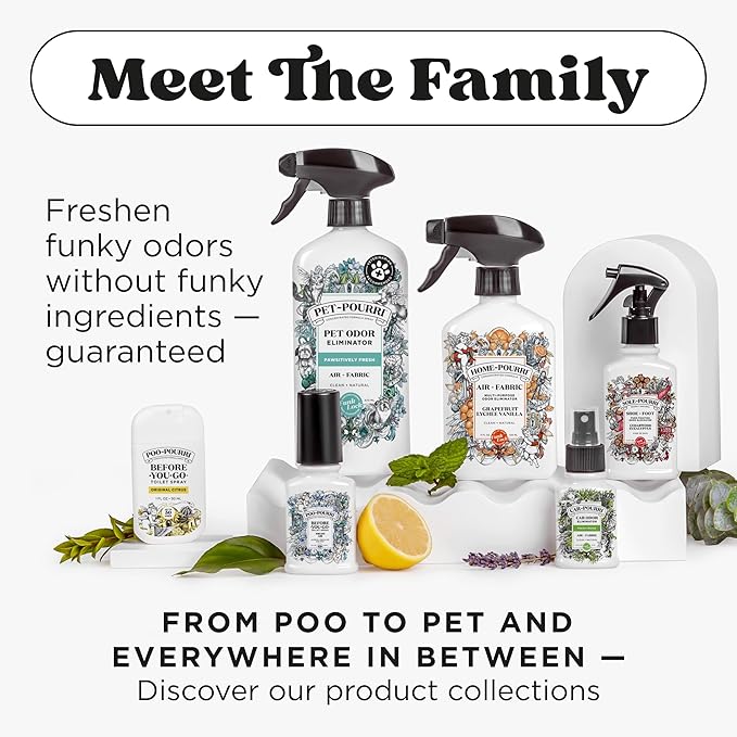Poo-Pourri Before-You-Go Toilet Spray, Original Citrus, 2 Fl Oz, 2 Pack, Up to 100 Uses, Bathroom Odor Deodorizer with Essential Oils, Travel Essentials, TSA Approved Size, Lemon Bergamot