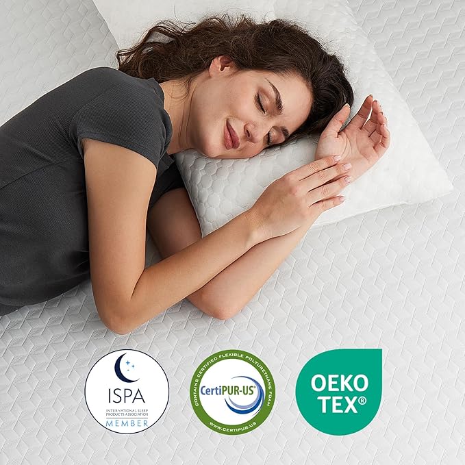 Novilla King Mattress, 10 Inch Memory Foam Mattress King Size with Comfort Foam for Pressure Relief & Fresh Cool Sleep,Removable Washable Cover,King Memory Foam Mattresses, Medium Firm