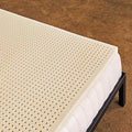 Pure Green Natural Latex Mattress Topper - Medium Firmness - 1 Inch - Queen Size (GOLS Certified Organic)