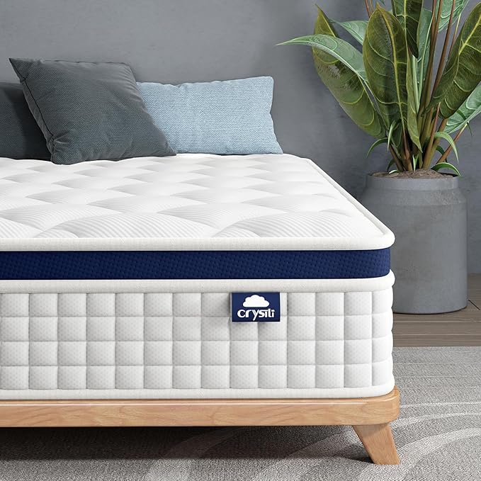 Twin Mattress 12 Inch - Hybrid Mattress Bed in a Box, Medium Firm Support, Pressure & Pain Relief for All Sleepers, CertiPUR-US Certified, Fiberglass-free, Reinforced Edge Support, Motion Isolation