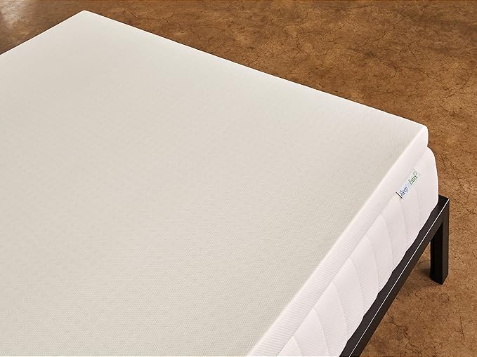 Pure Green Natural Latex Mattress Topper w/Luxury Cover - Firm - 3 Inch - Cal King Size (GOTS Certified Organic)