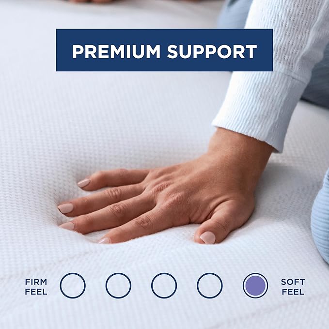Tempur-Pedic TEMPUR Supreme 3-Inch Mattress Topper, Medium Firm, California King, White