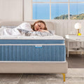 Rimensy Full Mattress, 10 Inch Hybrid Mattresses in a Box, Upgrade Individually Pocket Springs, Medium Firm