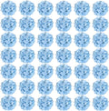 Auihiay 64pcs Silk Hydrangea Artificial Flowers, Artificial Hydrangea Flowers with Stems, Full Hydrangea Flowers for Wedding Centerpieces, Home, Garden, Party Decoration (Blue)