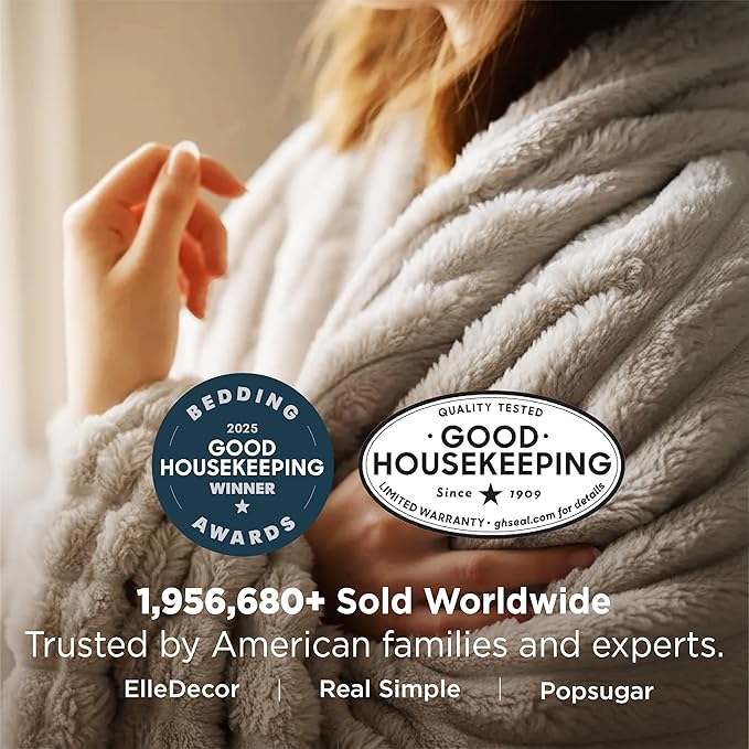 Bedsure GentleSoft California King Size Blanket for Bed - Cozy Soft Blankets for Women, Cute Large Throws for Girls, Linen, 102x96 Inches