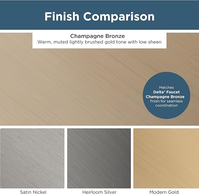 Franklin Brass - Francisco Champagne Bronze Gold Cabinet Handles 3 Inch (3") Hole Center Pulls | Easy Install, Durable Hardware for Kitchen Cabinet Door, Drawers, Dresser Pull, Furniture (10 Pack)