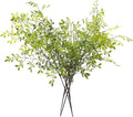 Melorca&Guilla Artificial Plants,4PCS 43.3" Green Nandina Faux Branches for Vase,Faux Greenry Stems Fake Plants for Shop Garden Office Home Décor