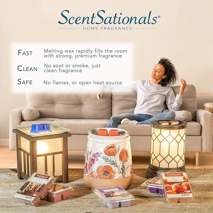 Scentsationals Wax Melt Warmer for Scented Wax Melts - Christmas Holiday Collection Jimbo Snowman - Candle Melter for Fragrance Cubes and Tarts