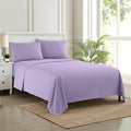 Twin Sheets - Breathable Luxury Sheets with Full Elastic & Secure Corner Straps Built In - 1800 Supreme Collection Extra Soft Deep Pocket Bedding Set, Sheet Set, Twin, Lavender