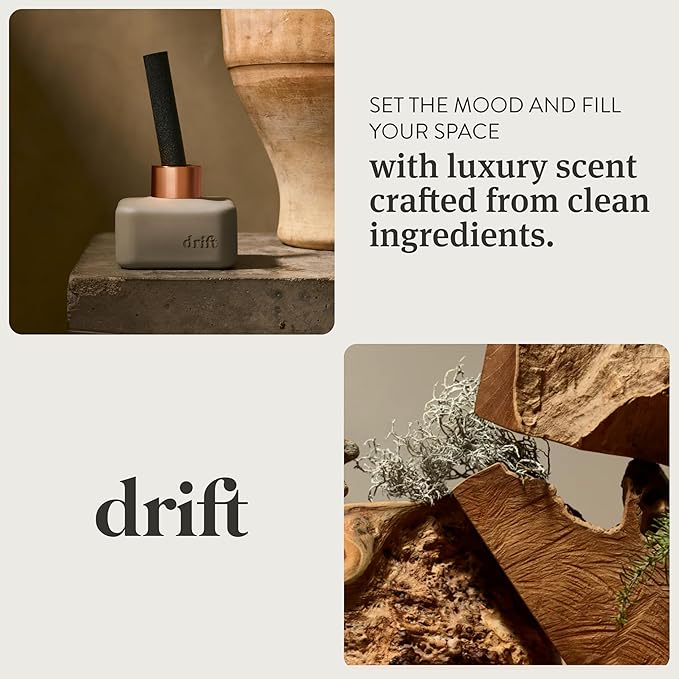 Drift Wild Lavender Scented Reed Diffuser - Diffusers for Home - 60 Day Scent Life - Oil Diffuser - Essential Oil Reed Diffuser - 3.5 oz