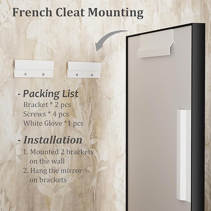 20x30 Inch Black Bathroom Mirror, Black Rectangle Mirror for Over Sink, Matte Black Aluminum Alloy Frame, Shatterproof, Anti-Rust (Horizontal/Vertical)