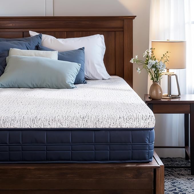 Subrtex Memory Foam Mattress Topper King, 3 Inch Mattress Topper for Pressure Relieving, Breathable Bed Toppers Mattress Pads with Removable Washable Cover