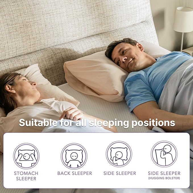 NapQueen Queen Mattress, 8 Inch Charcoal Memory Foam, CertiPUR-US Certified, Breathable Soft Fabric Cover