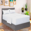 Mellanni Extra Deep Full Sheets - 4 PC Iconic Collection Bedding - Hotel Luxury, Ultra Soft, Cooling Bed Sheets - Wrinkle, Fade, Stain Resistant (Full, Pinstripe Gray)